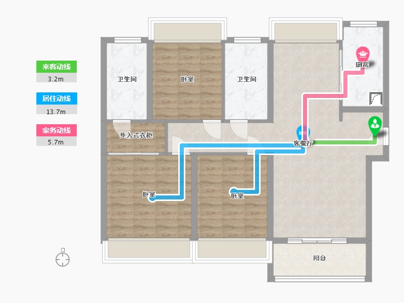 湖北省-武汉市-华发中城荟中央首府-100.00-户型库-动静线