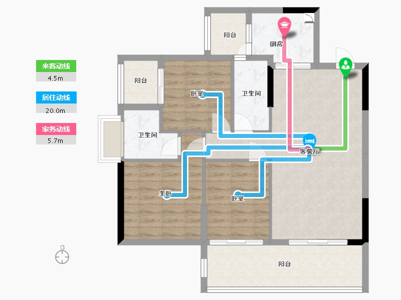 广东省-广州市-嘉东广场-92.01-户型库-动静线