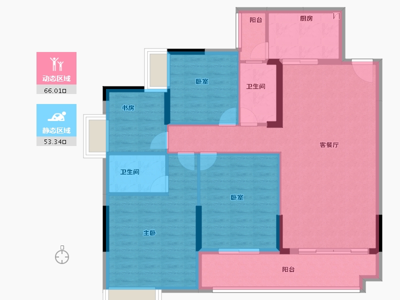 广东省-佛山市-奥园公园一号-108.00-户型库-动静分区