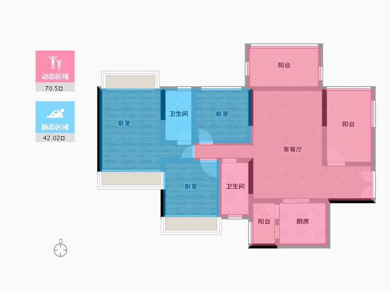 广东省-湛江市-威雅沿江半岛-98.34-户型库-动静分区