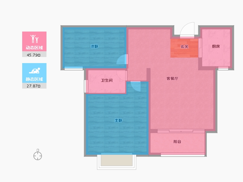 山东省-枣庄市-皇嘉花园-66.00-户型库-动静分区