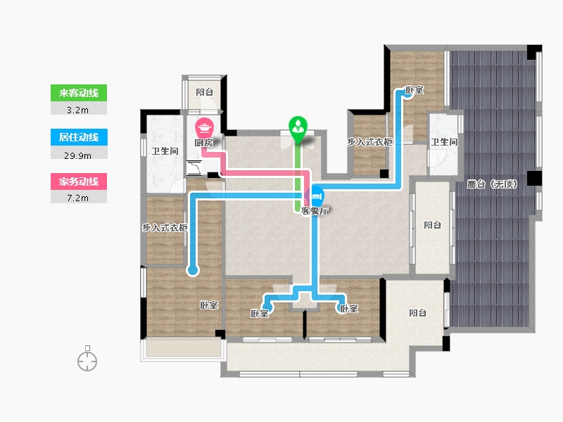 广东省-广州市-天健云山府-176.24-户型库-动静线