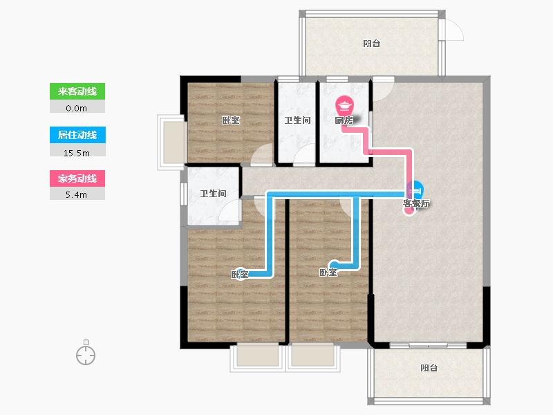 广东省-湛江市-建实碧绿花园-113.10-户型库-动静线