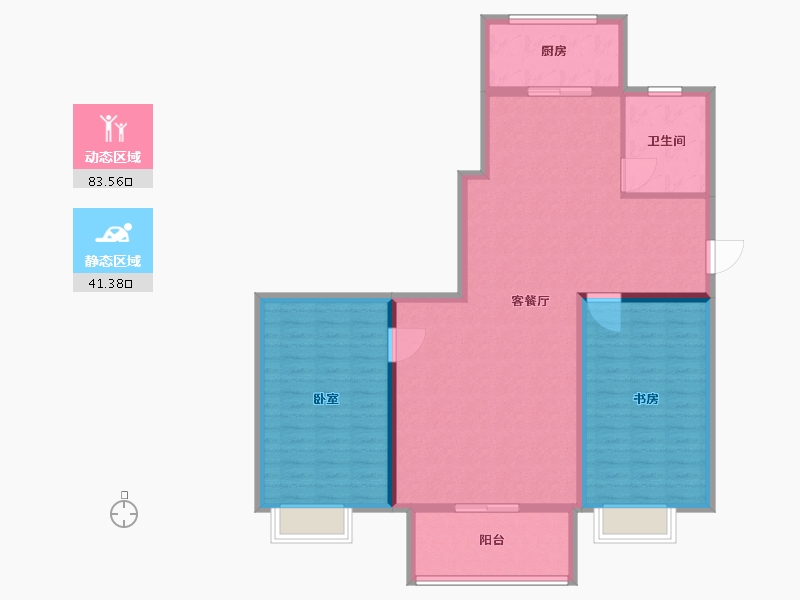 湖南省-株洲市-阳光城新城樾府-114.00-户型库-动静分区