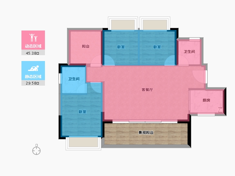 广东省-湛江市-湛江爱琴海国际广场-77.84-户型库-动静分区