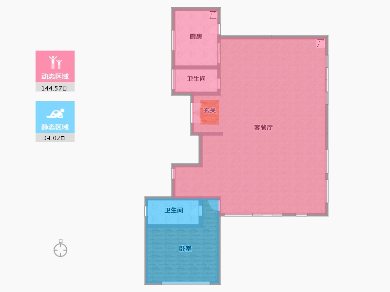 广东省-惠州市-方直君御-167.10-户型库-动静分区