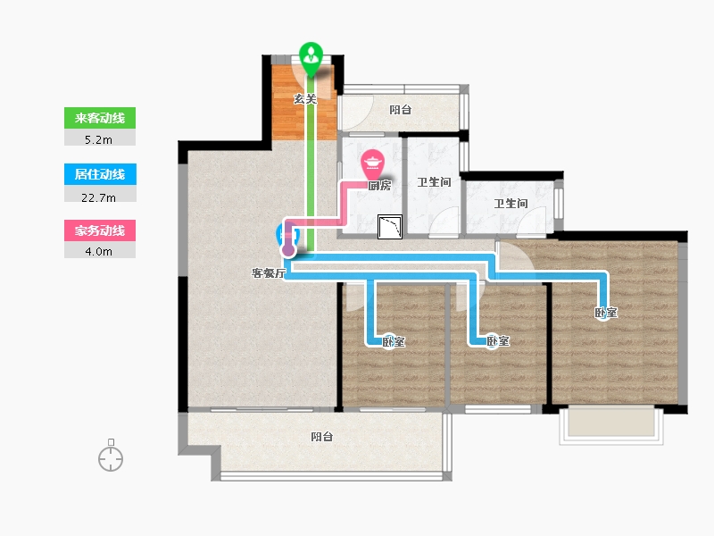 湖南省-邵阳市-邵阳碧桂园凤凰城-96.62-户型库-动静线