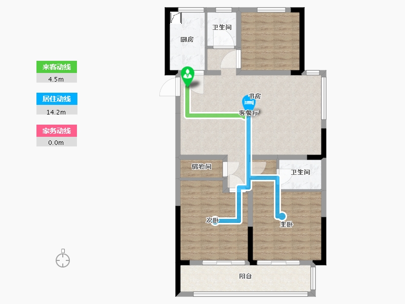 安徽省-蚌埠市-拓基鼎元里-98.15-户型库-动静线