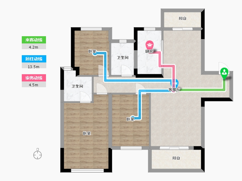 湖北省-武汉市-中城新时代-94.00-户型库-动静线