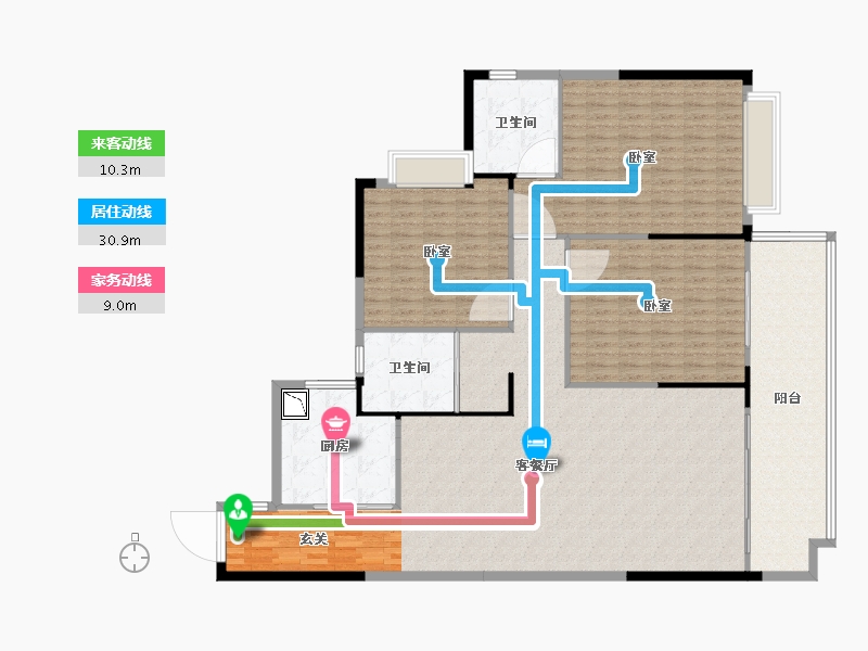 湖南省-邵阳市-邵阳碧桂园凤凰城-184.63-户型库-动静线