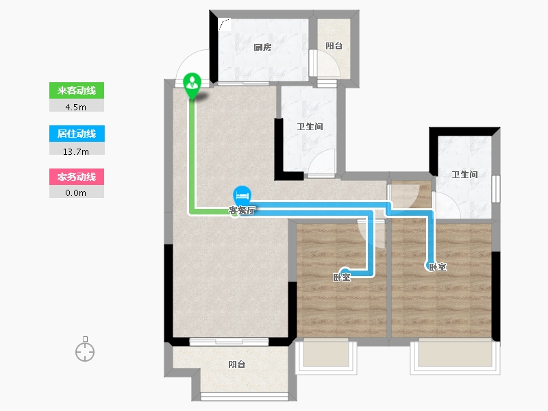 广东省-江门市-方圆月岛首府-66.47-户型库-动静线