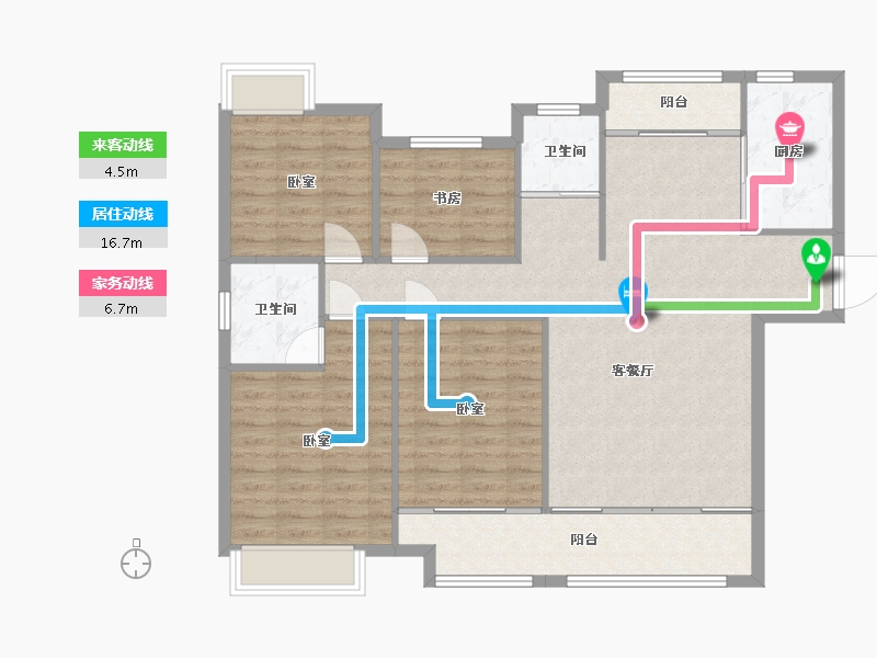 湖南省-常德市-中建·生态智慧城-109.79-户型库-动静线