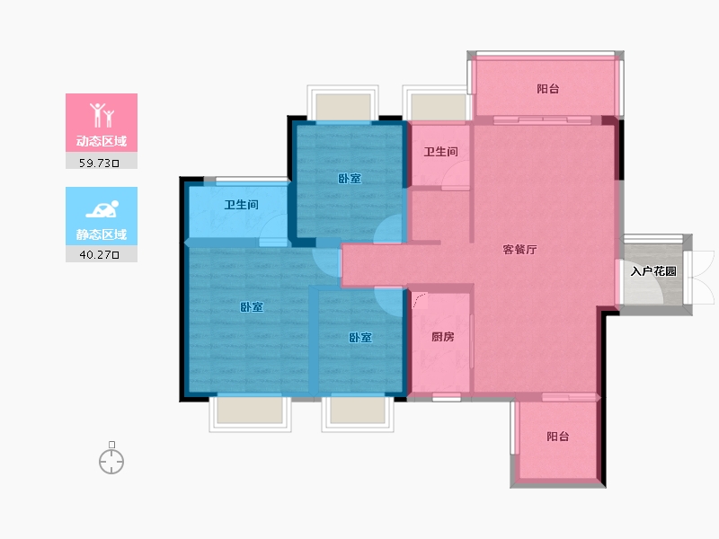 广东省-佛山市-通号天聚广场-92.35-户型库-动静分区