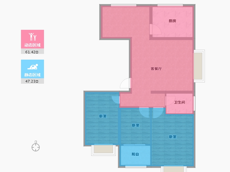 山东省-聊城市-民生·赛雅世纪城-98.00-户型库-动静分区