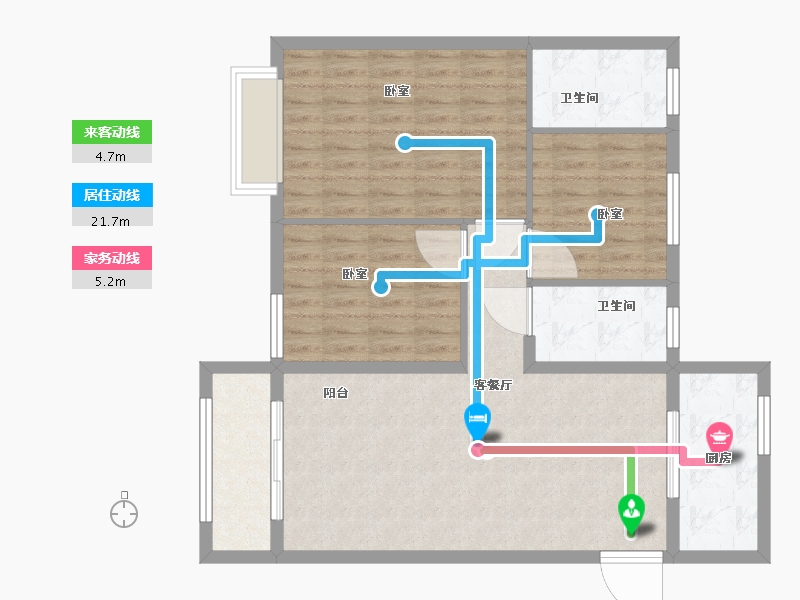 湖北省-武汉市-武汉雅居乐花园-92.10-户型库-动静线