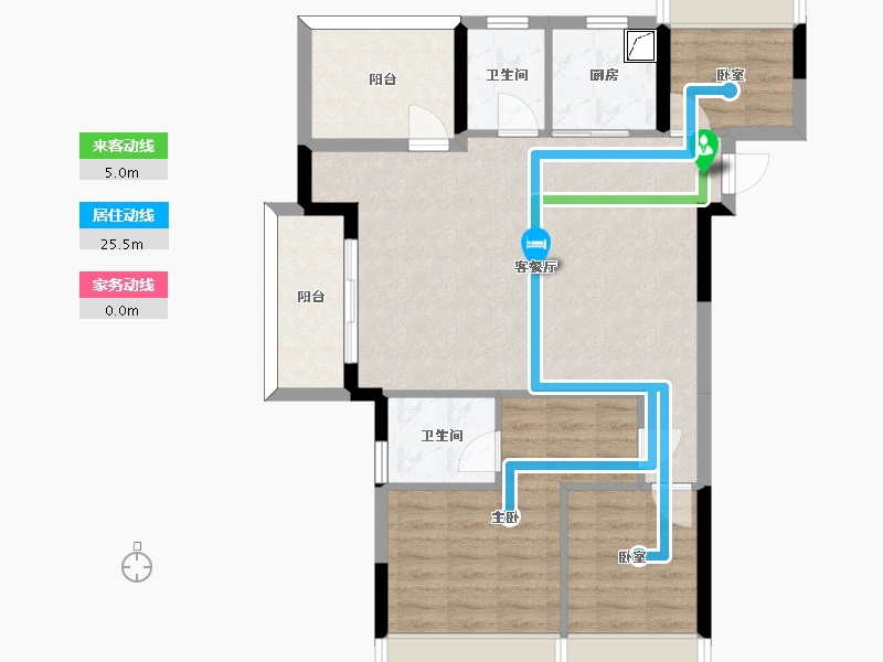 广东省-惠州市-中交香颂花园-82.35-户型库-动静线