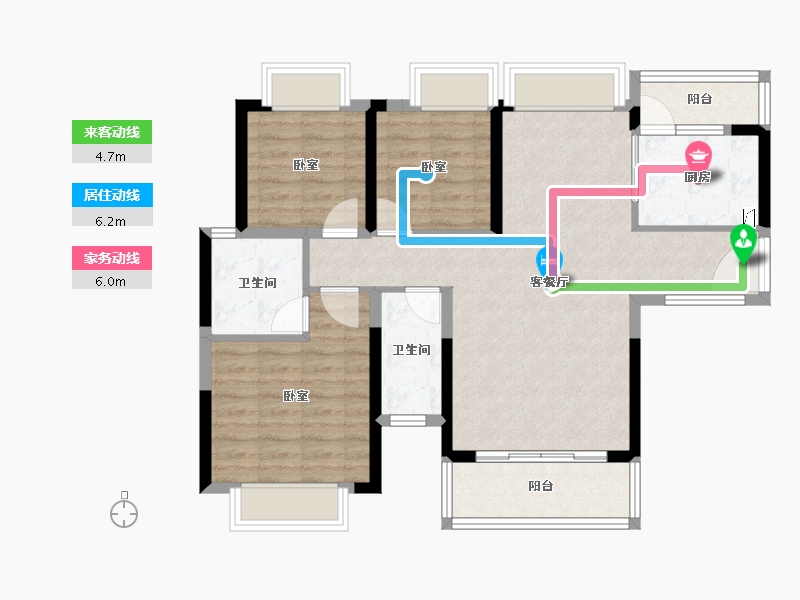 广东省-江门市-方圆月岛首府-84.47-户型库-动静线