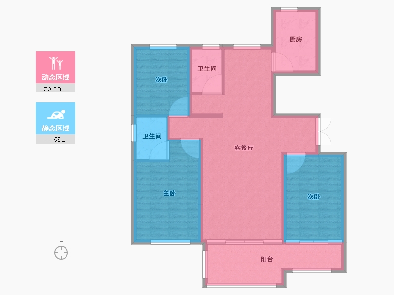 山东省-威海市-天亿城-104.00-户型库-动静分区