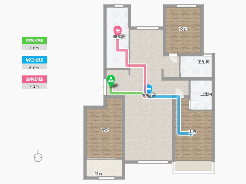 山东省-潍坊市-东方天韵韵和园-109.40-户型库-动静线