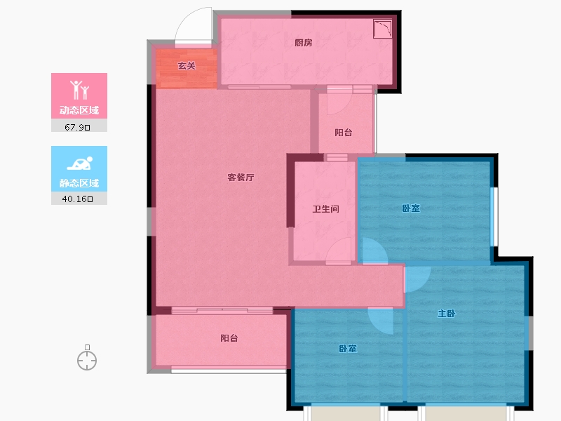 湖南省-长沙市-恒大御景天下-98.09-户型库-动静分区