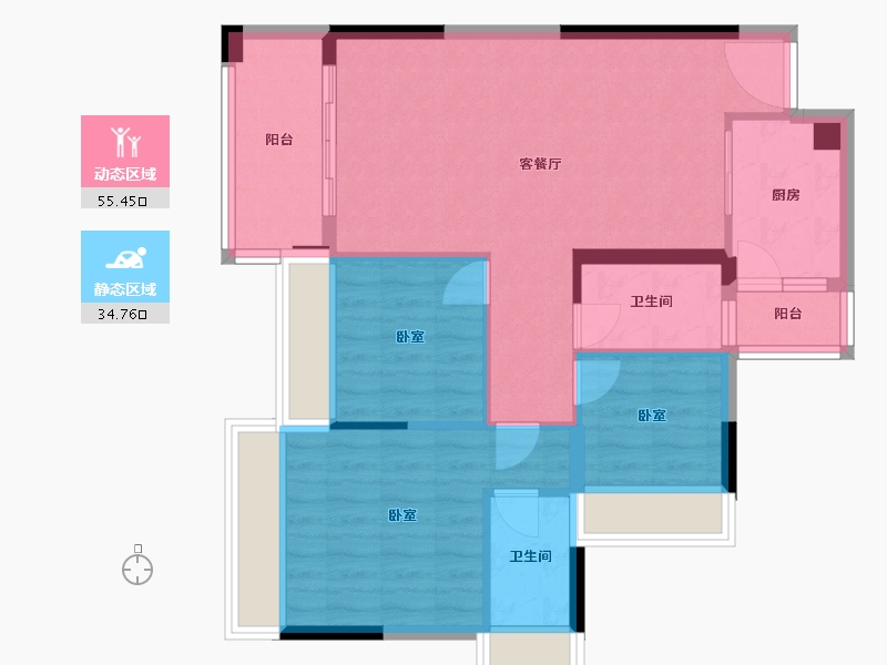 广东省-广州市-海港成天荷1号-80.70-户型库-动静分区