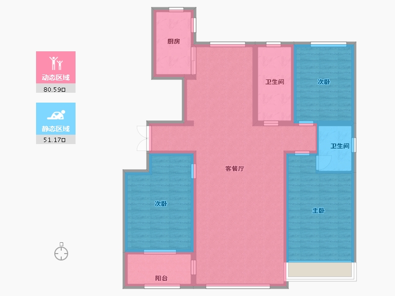 山东省-潍坊市-东方天韵韵和园-118.24-户型库-动静分区