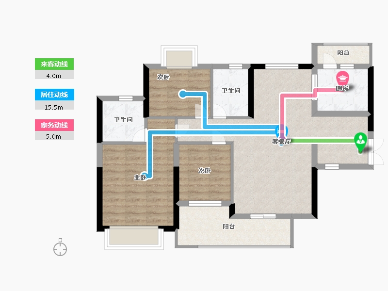 广东省-惠州市-诺澜悠山美地-77.99-户型库-动静线