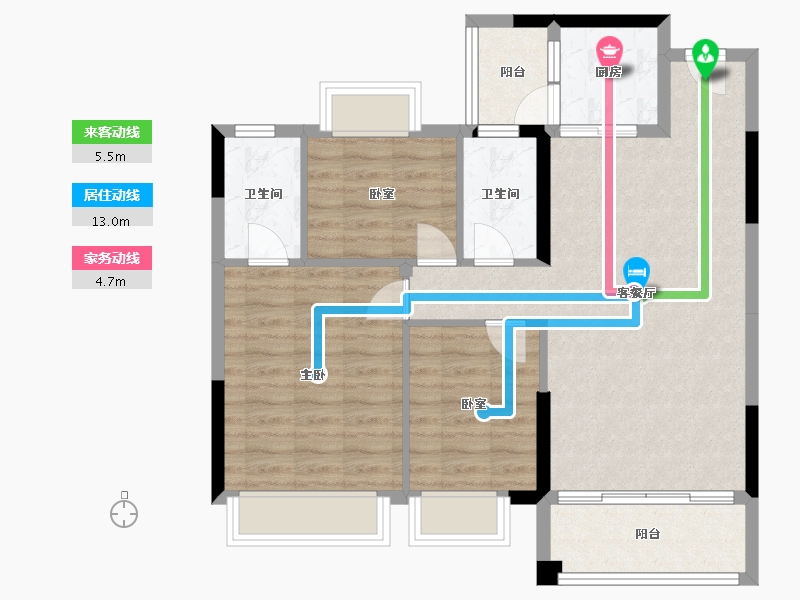 广东省-广州市-清远时代糖果-83.79-户型库-动静线