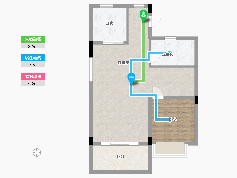 广东省-惠州市-碧桂园凤翔花园-67.25-户型库-动静线