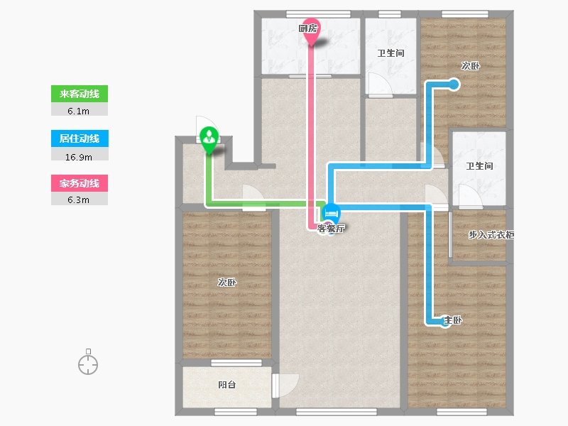 山东省-潍坊市-恒易·紫园-114.40-户型库-动静线