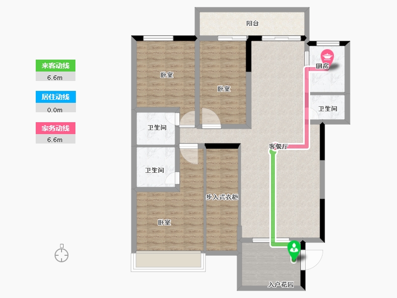 广东省-汕头市-金煌时代雅园-114.00-户型库-动静线