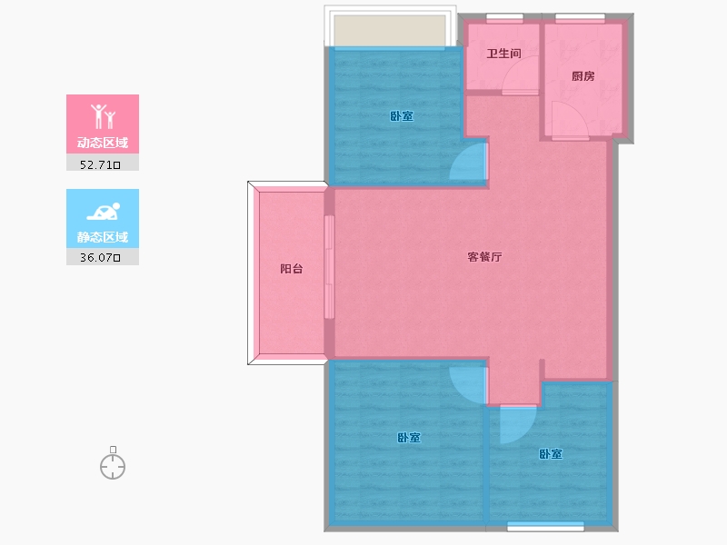 河南省-信阳市-高盛星河湾-81.00-户型库-动静分区