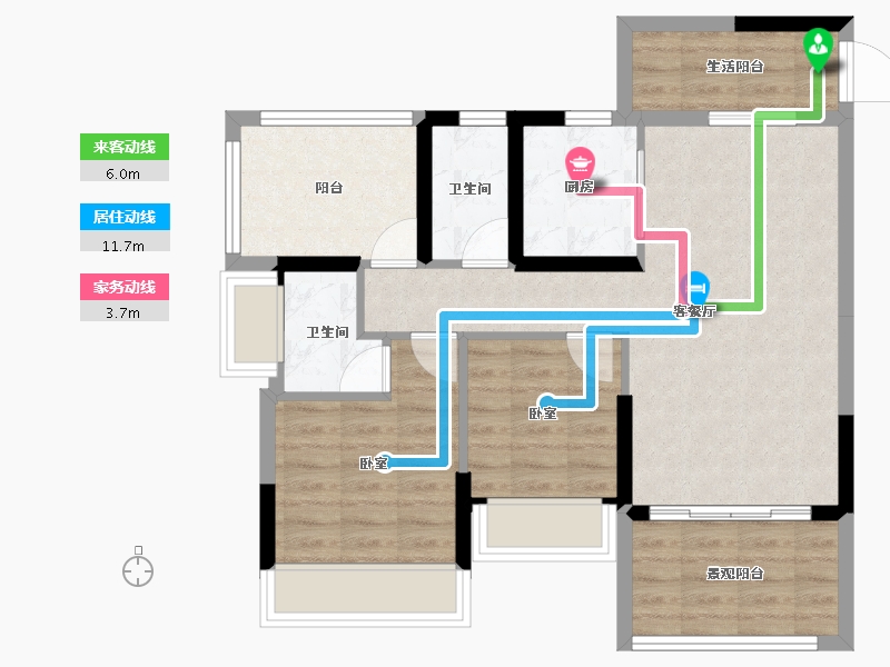 广东省-湛江市-千和园-74.79-户型库-动静线