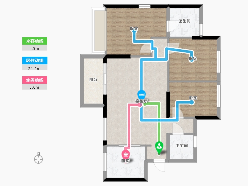 广东省-惠州市-海伦堡玖悦府-78.47-户型库-动静线