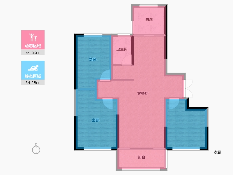 山东省-威海市-天亿城-75.00-户型库-动静分区