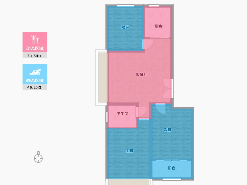 山东省-潍坊市-东方天韵韵和园-79.80-户型库-动静分区