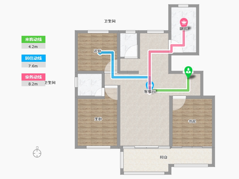 山东省-威海市-天亿城-113.00-户型库-动静线