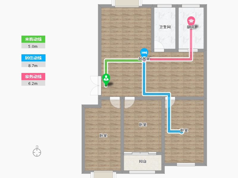 山东省-潍坊市-颐和花园-106.00-户型库-动静线