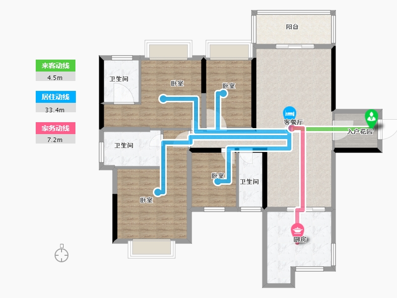 广东省-佛山市-乐添星际半岛-128.00-户型库-动静线