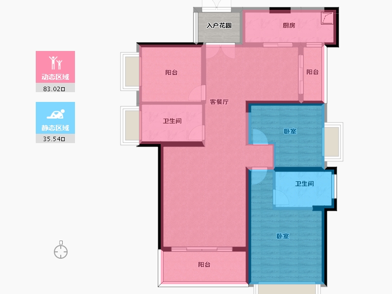 广东省-惠州市-方直君御-109.54-户型库-动静分区