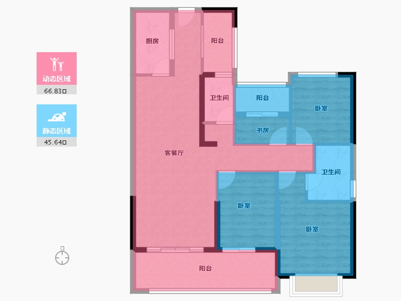 广西壮族自治区-玉林市-中鼎中心智慧森林城-100.49-户型库-动静分区