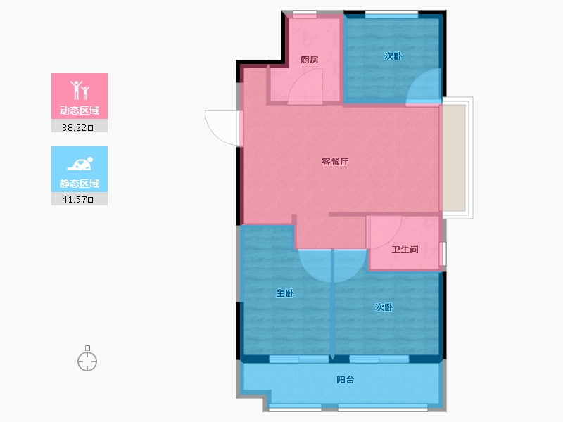 山东省-威海市-中梁国信海岳府-72.00-户型库-动静分区