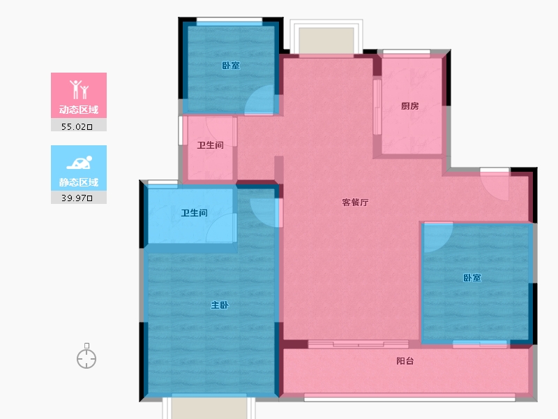 江苏省-无锡市-上城壹号-85.00-户型库-动静分区