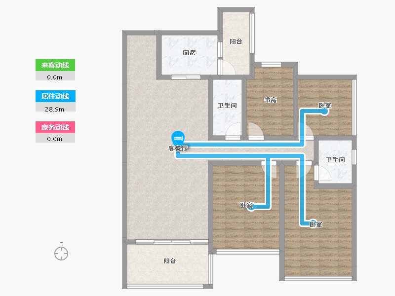 广东省-湛江市-威雅沿江半岛-123.99-户型库-动静线