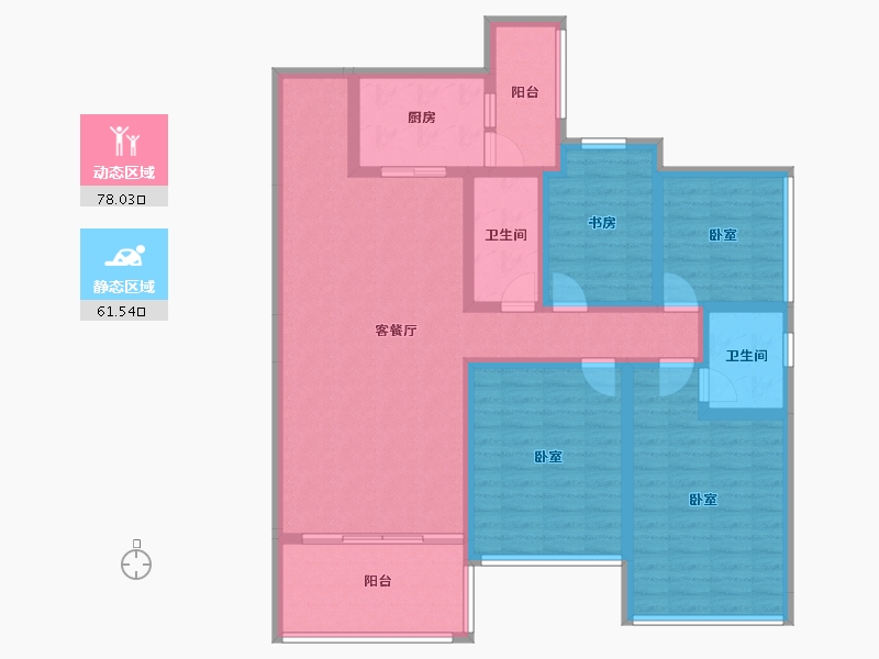 广东省-湛江市-威雅沿江半岛-123.99-户型库-动静分区