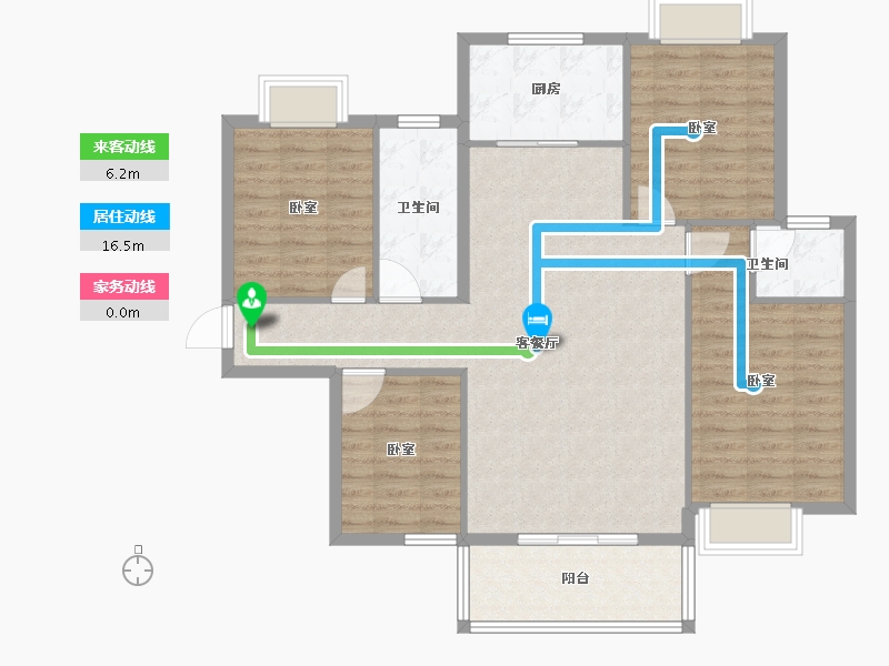 湖北省-孝感市-悟星城-108.60-户型库-动静线