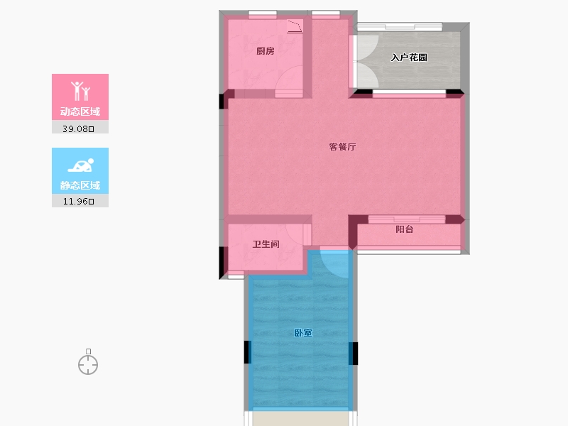 广东省-广州市-国瑞山湖海庄园-49.91-户型库-动静分区