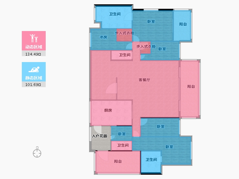 广东省-佛山市-越秀星汇名庭-226.00-户型库-动静分区