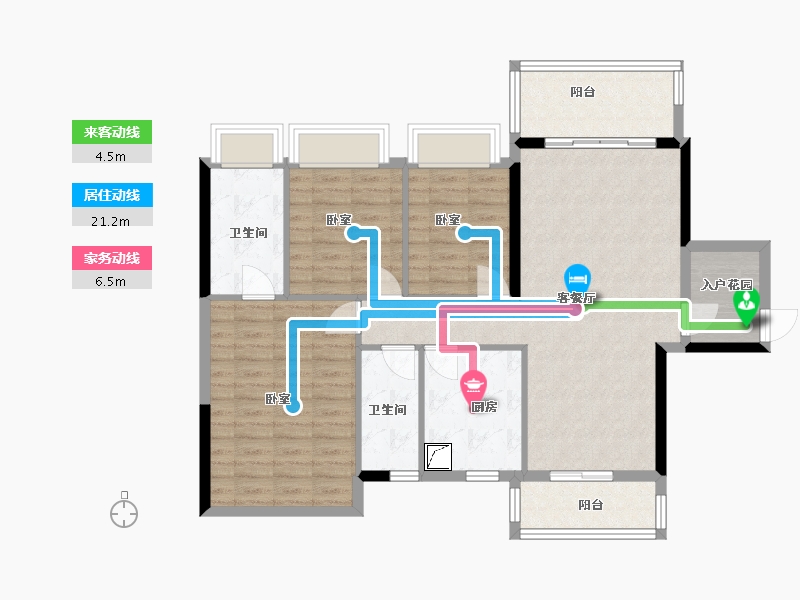 广东省-佛山市-越秀星汇名庭-101.00-户型库-动静线