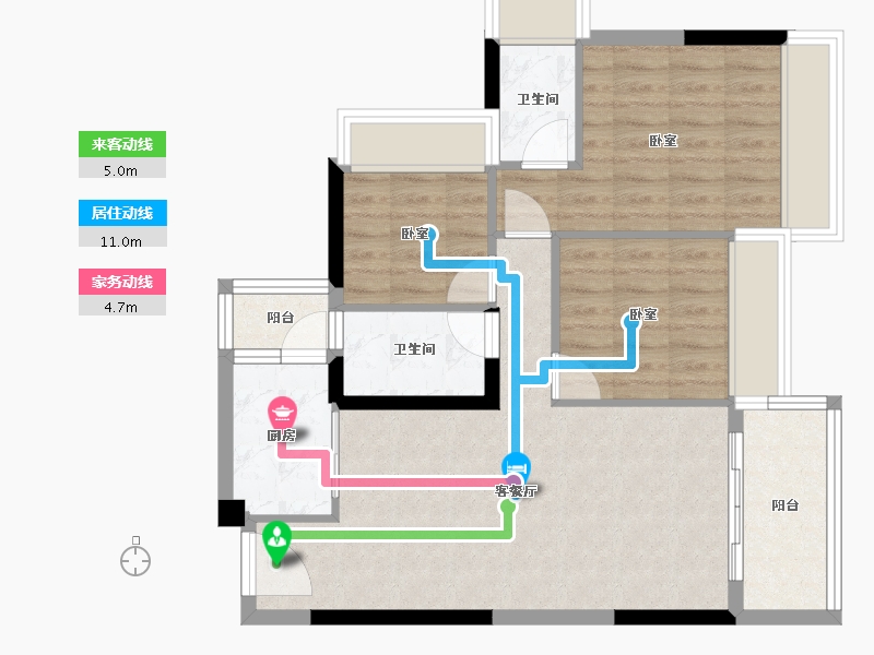 广东省-广州市-海港成天荷1号-74.01-户型库-动静线